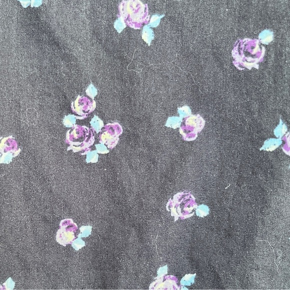 Who What Wear Black Floral 100% Cotton Maxi Dress Size M - Picture 9 of 11